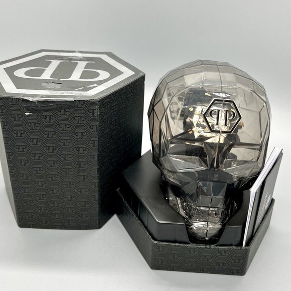 PHILIPP PLEIN Men's Automatic The $keleton Black & Gold-Tone Tonneau Strap Watch - Picture 8 of 9